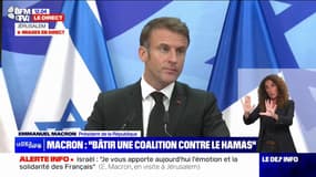 Emmanuel Macron: "Nous nous employons avec Israël et d'autres partenaires à obtenir la libération de tous les otages" 