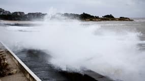 Photo de la tempête Ciaran près de La Rochelle (Charente-Maritime), le jeudi 2 novembre. (illustration)