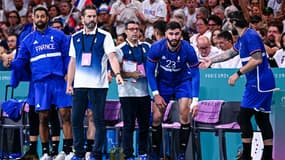 L'équipe de France de hand lors des JO de Paris - le 07/08/2024