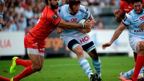 Yoann Huget (Toulouse) et Wenceslas Lauret (Racing-Métro)