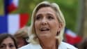 Marine Le Pen à Beaucaire, dans le Gard, le 16 septembre 2023