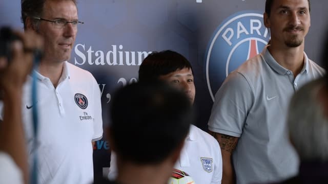 Laurent Blanc et Zlatan Ibrahimovic