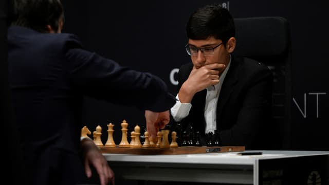 Le joueur français d'échecs Alireza Firouzja, à Madrid le 17 juin 2022