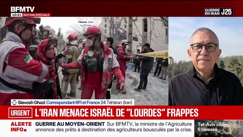 Guerre au Moyen-Orient: l'Iran menace Israël de "lourdes" frappes en soutien aux Libanais et Palestiniens