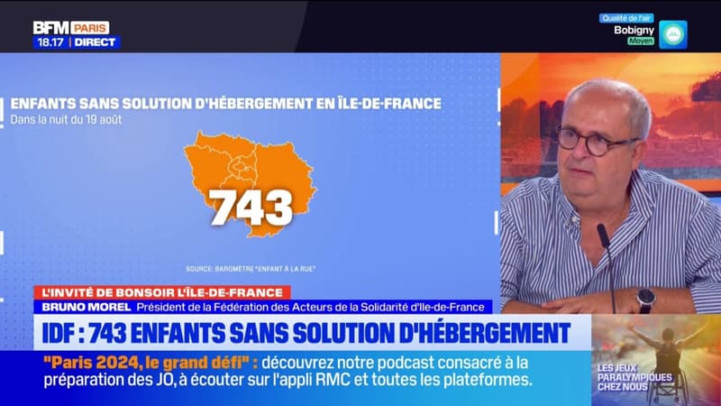 Île-de-France: 743 enfants sans solution d'hébergement, 