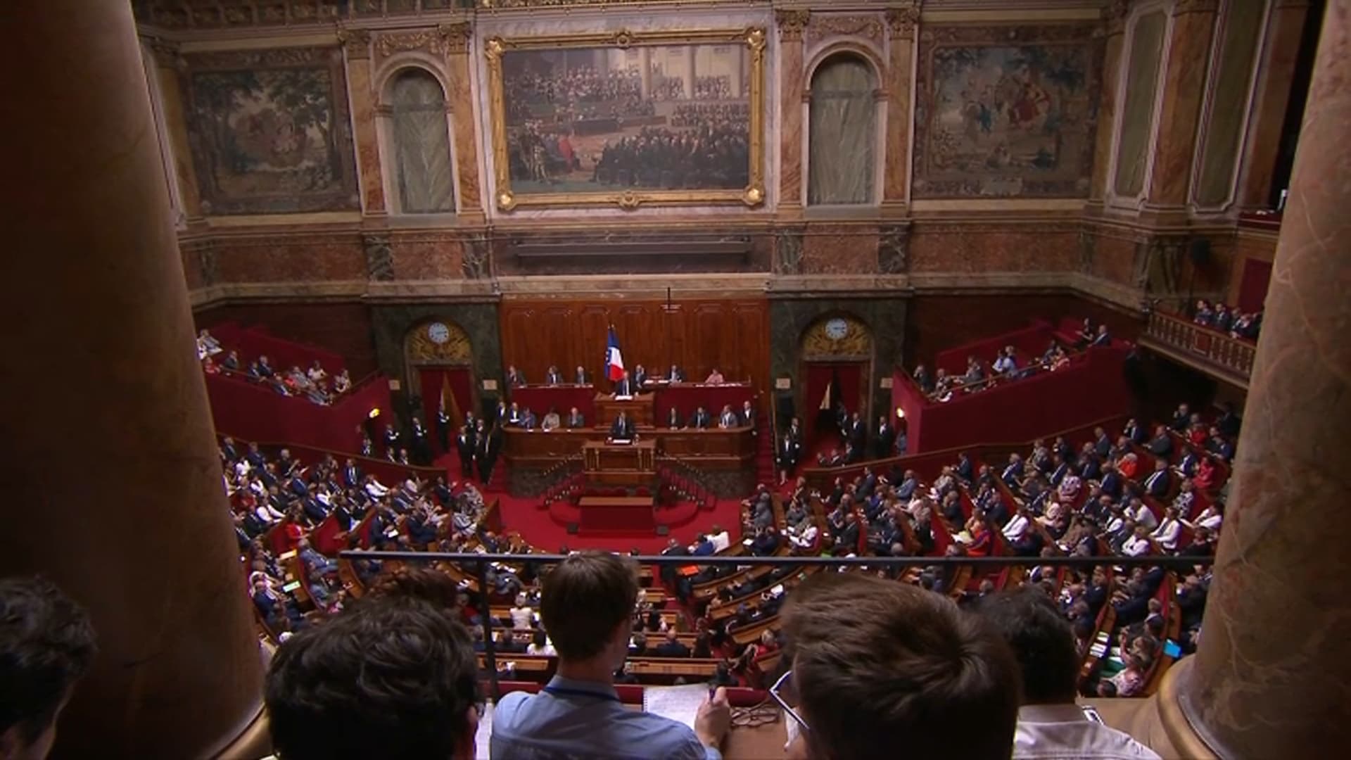 Emmanuel Macron, au Congrès de Versailles. 