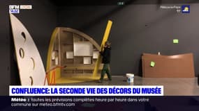 Lyon: les décors d'exposition du musée des Confluences reçoivent une seconde vie 