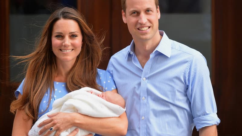 Kate Middleton et le prince William le 23 juillet 2013