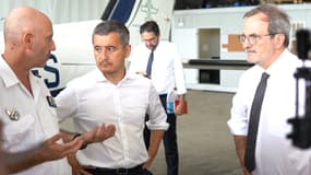 Le ministre de l'Intérieur Gérald Darmanin en déplacement à Mayotte, le 21 août 2022.