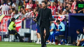 Diego Simeone lors du derby de Madrid, le 18 septembre 2022.