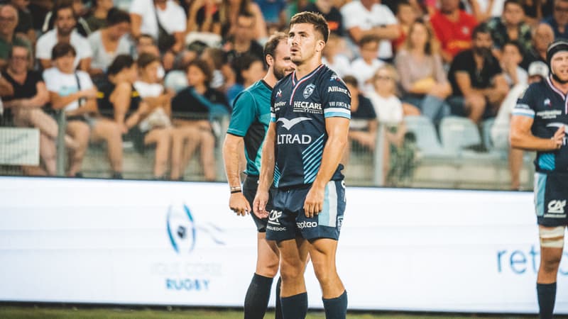 Louis Carbonel avec le maillot de Montpellier, le 19 août 2022