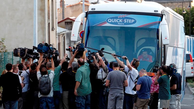 Le bus de l'équipe Quick Step