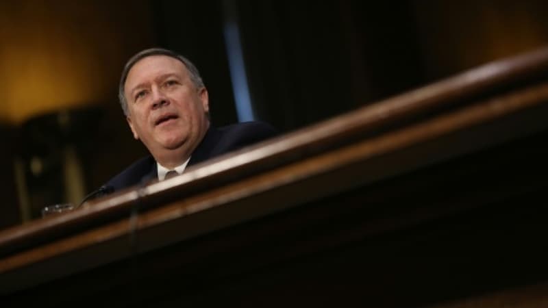 Le secrétaire d'Etat américain Mike Pompeo à Washington, le 12 janvier 2017