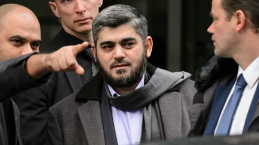 Le négociateur pour le principal groupe d'opposition syrien Mohammed Alloush à Genève, le 3 février 2016