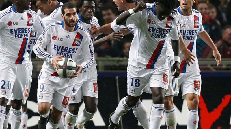 Bafétimbi Gomis et Lisandro Lopez, les deux meilleurs buteurs de l'OL.