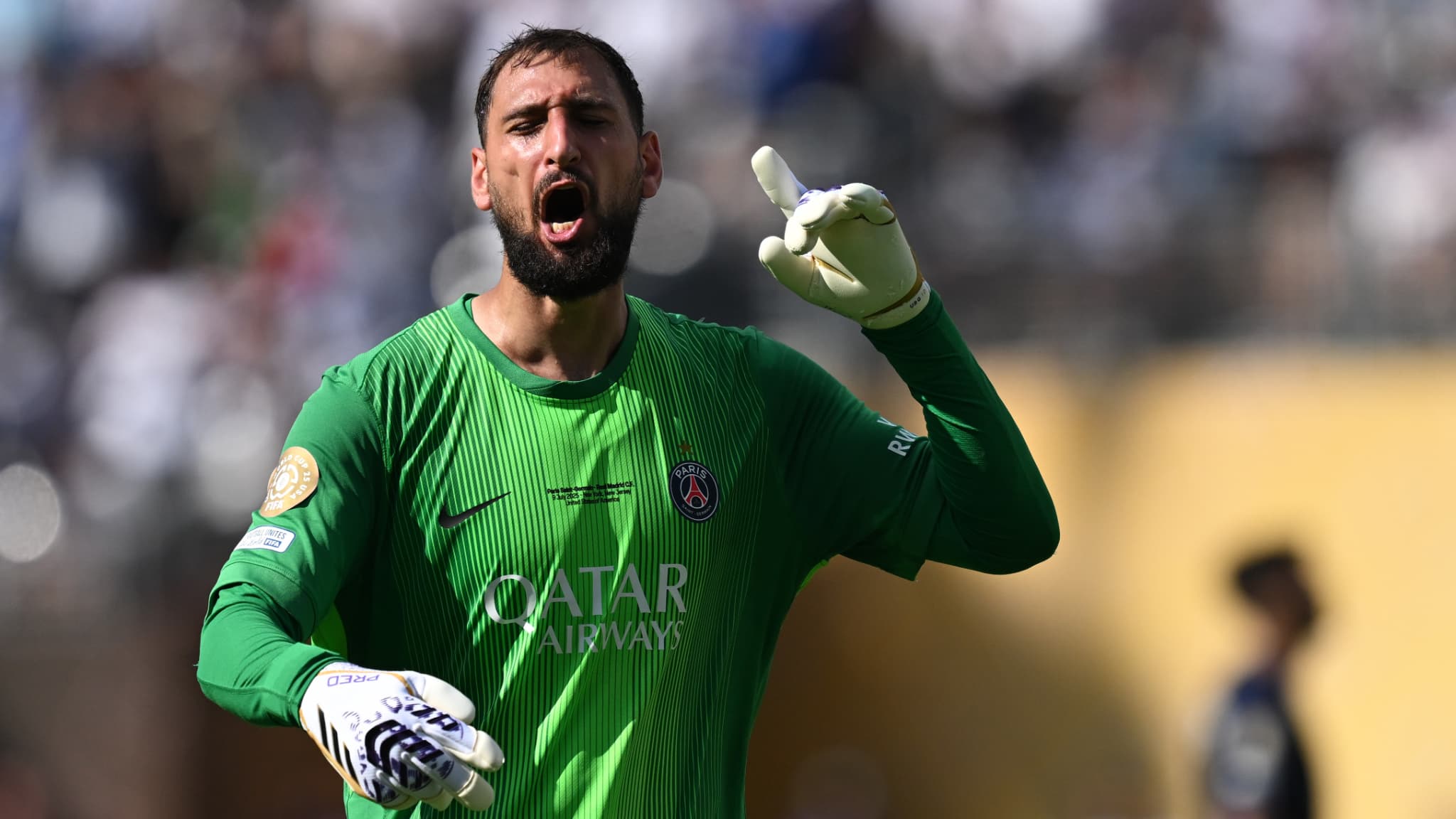 Le gardien Gianluigi Donnarumma avec le PSG pendant la Coupe du monde des clubs, le le 9 juillet 2025