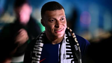 Kylian Mbappé avec le PSG, le 12 mai 2024