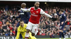Alexandre Lacazette lors du match Arsenal-West Ham, le 7 mars 2020