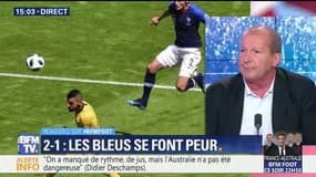 France-Australie - Rolland Courbis encore surpris par la chance des Bleus : "Peut-être qu'un jour, l'arbitre va nous dévier un tir !"