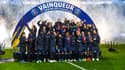 Le PSG célèbre sa victoire dans le Trophée des champions face à Toulouse (2-0), le 3 mars 2024 au Parc des Princes