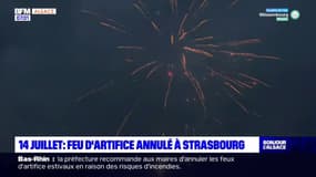 14-Juillet: le feu d'artifice annulé à Strasbourg
