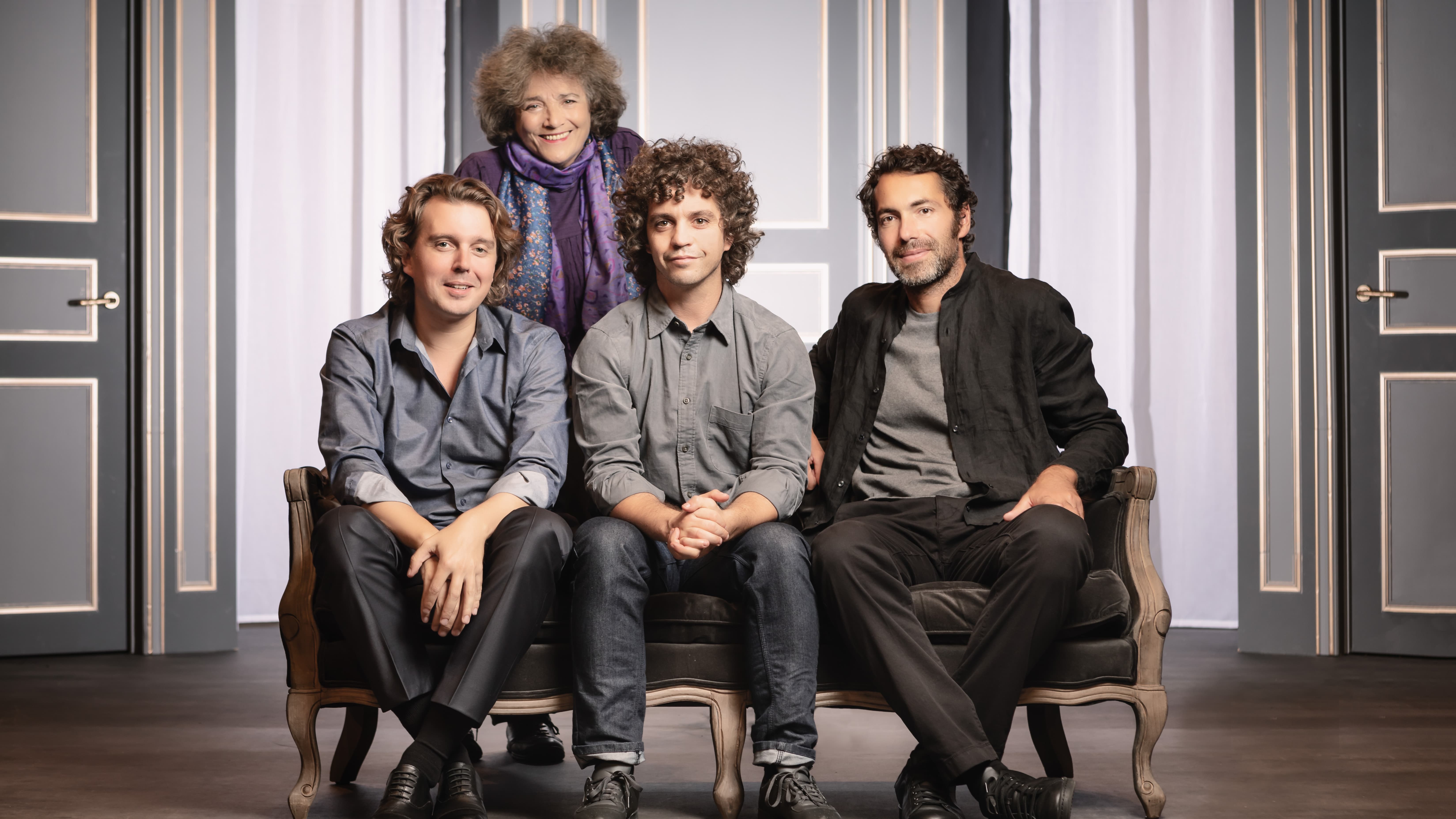 Coline Serreau, Alex Vizorek, Bruno Sanches et Ben. Coline Serreau, Alex Vizorek, Bruno Sanches et Ben.