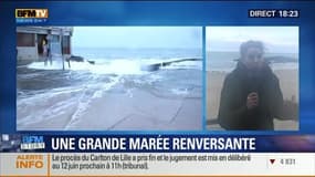 BFM Story: La montée des grandes marées sur les côtes de l'Atlantique - 20/02