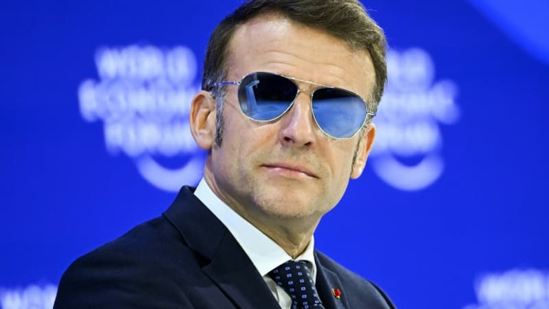 La cote de confiance d'Emmanuel Macron en légère hausse après son discours à Davos, selon un sondage