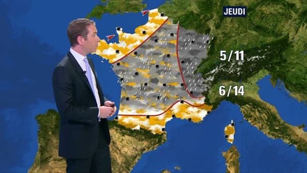 Ciel gris sur les deux tiers du territoire. Ciel gris sur les deux tiers du territoire.