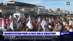 Marseille: un rassemblement pour la paix entre Israël et les Palestiniens organisé au Vieux-Port