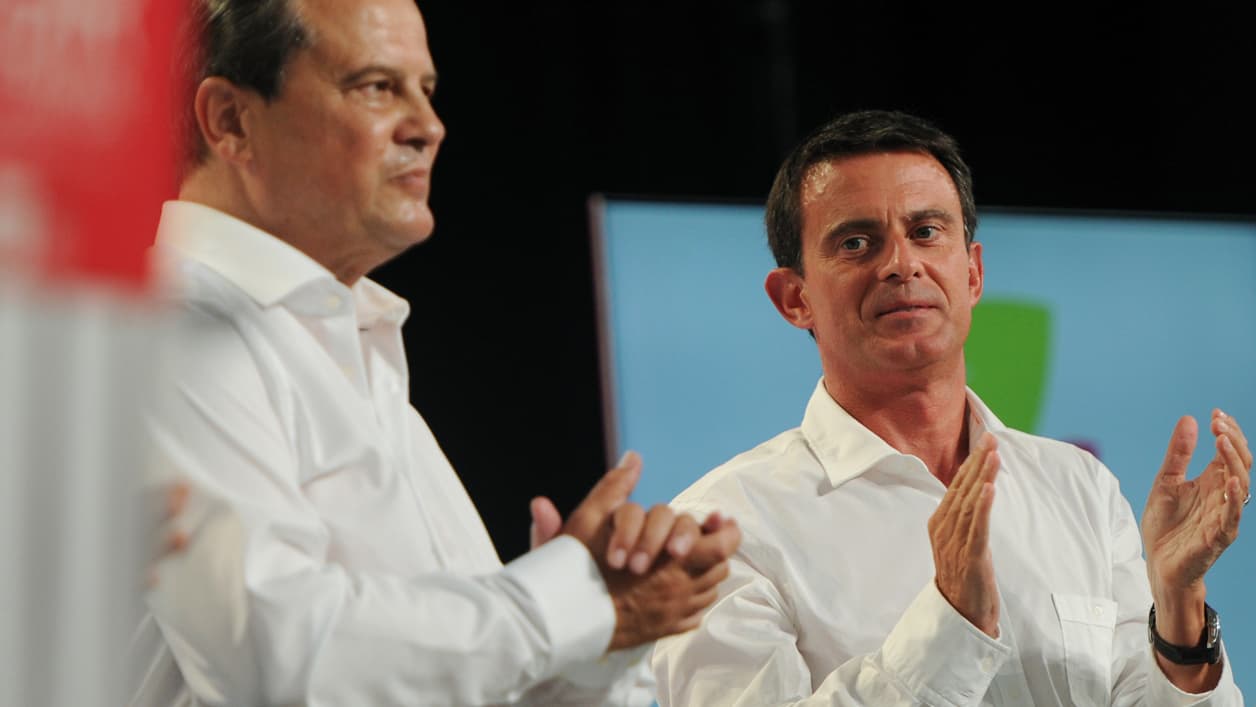Jean-Christophe Cambadélis et Manuel Valls. Jean-Christophe Cambadélis et Manuel Valls.
