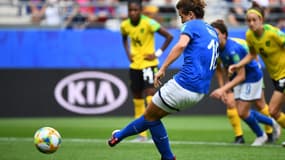 Cristiane Girelli a pu retirer son pénalty face à la Jamaïque et le marquer. 