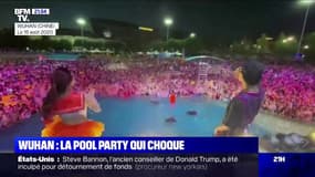 Les images d'une pool party à Wuhan choquent les réseaux sociaux, les autorités chinoises y voient "une victoire"
