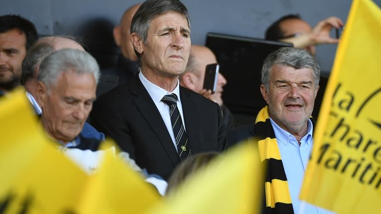 Le président Vincent Merling, au milieu d'un public rochelais bien gâté cette saison en Top 14.