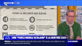 "Ça ne remplace pas le quotidien", estime Cyril Hostater, proviseur à l'académie de Versailles, à propos de la "force mobile scolaire" annoncée par Nicole Belloubet