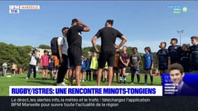 Istres: des enfants rencontrent l'équipe des Tonga de rugby