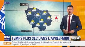 Météo Paris-Ile de France du 14 décembre: Temps plus sec dans l'après-midi