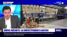 La grève des agents de nettoyage s'étend à la gare d'Aix-TGV