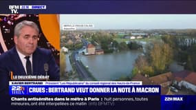 Crues: Xavier Bertrand va demander "un dispositif exceptionnel de prise en charge du Pas-de-Calais et de la région des Hauts-de-France" à Emmanuel Macron