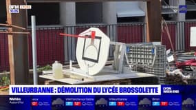 Villeurbanne: démolition du lycée Brossolette