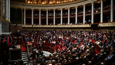Une vue d'ensemble de l'Assemblée nationale, à Paris, le 28 juin 2022