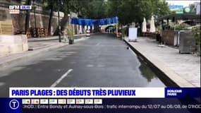 Paris Plages: des débuts très pluvieux