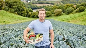 Thomas, installé à Plouénan dans le nord Finistère, fait parti des 8 agriculteurs à proposer un panier sur Amazon.