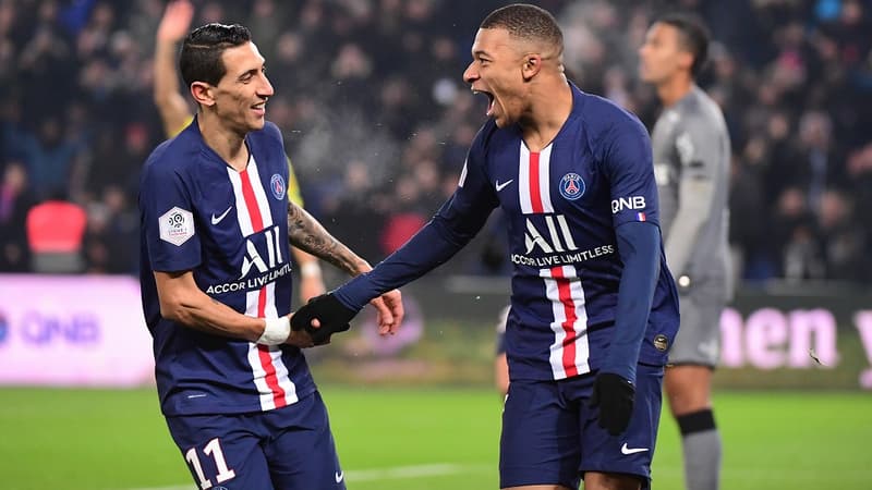 Angel Di Maria et Kylian Mbappé, PSG
