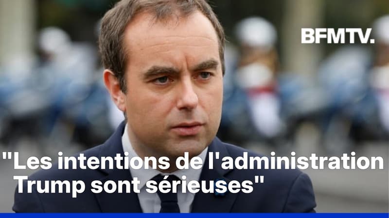 "Les intentions de l'administration Trump doivent être prises au sérieux" avertit Sébastien Lecornu devant l'Assemblée nationale