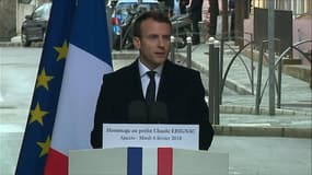 Macron: l'assassinat du préfet Erignac "ne se justifie pas, ne se plaide pas" 