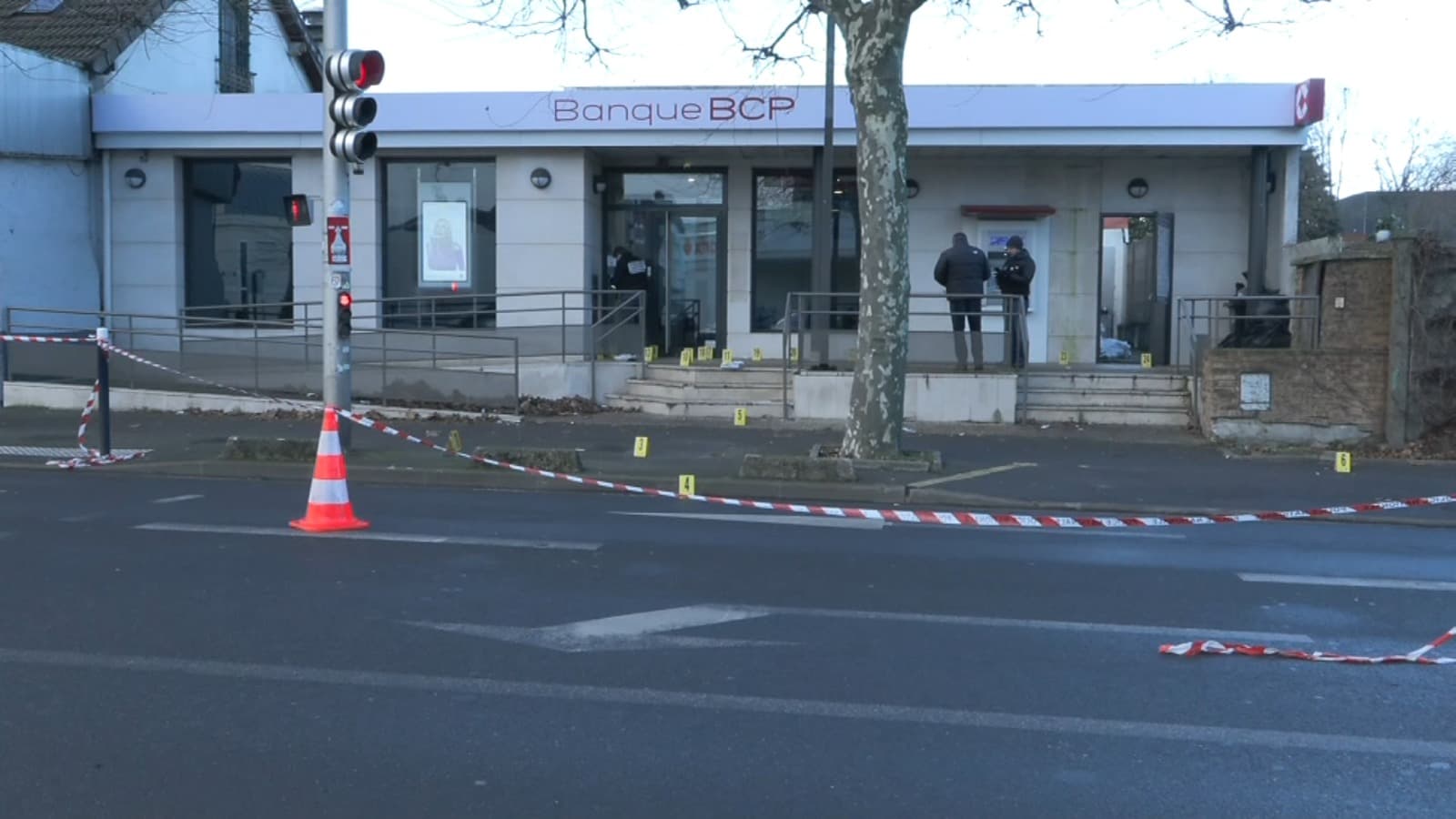 Une tentative de braquage de fourgon à Champigny-sur-Marne le 15 janvier 2024.