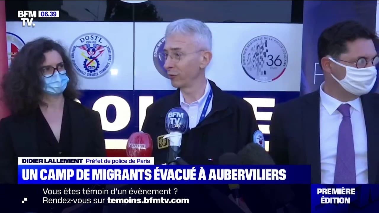Camp de migrants d'Aubervilliers: le préfet de police de ...