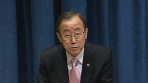 Le secrétaire général de l'ONU, Ban Ki-moon, a qualifié lundi l'utilisation d'armes chimiques en Syrie.