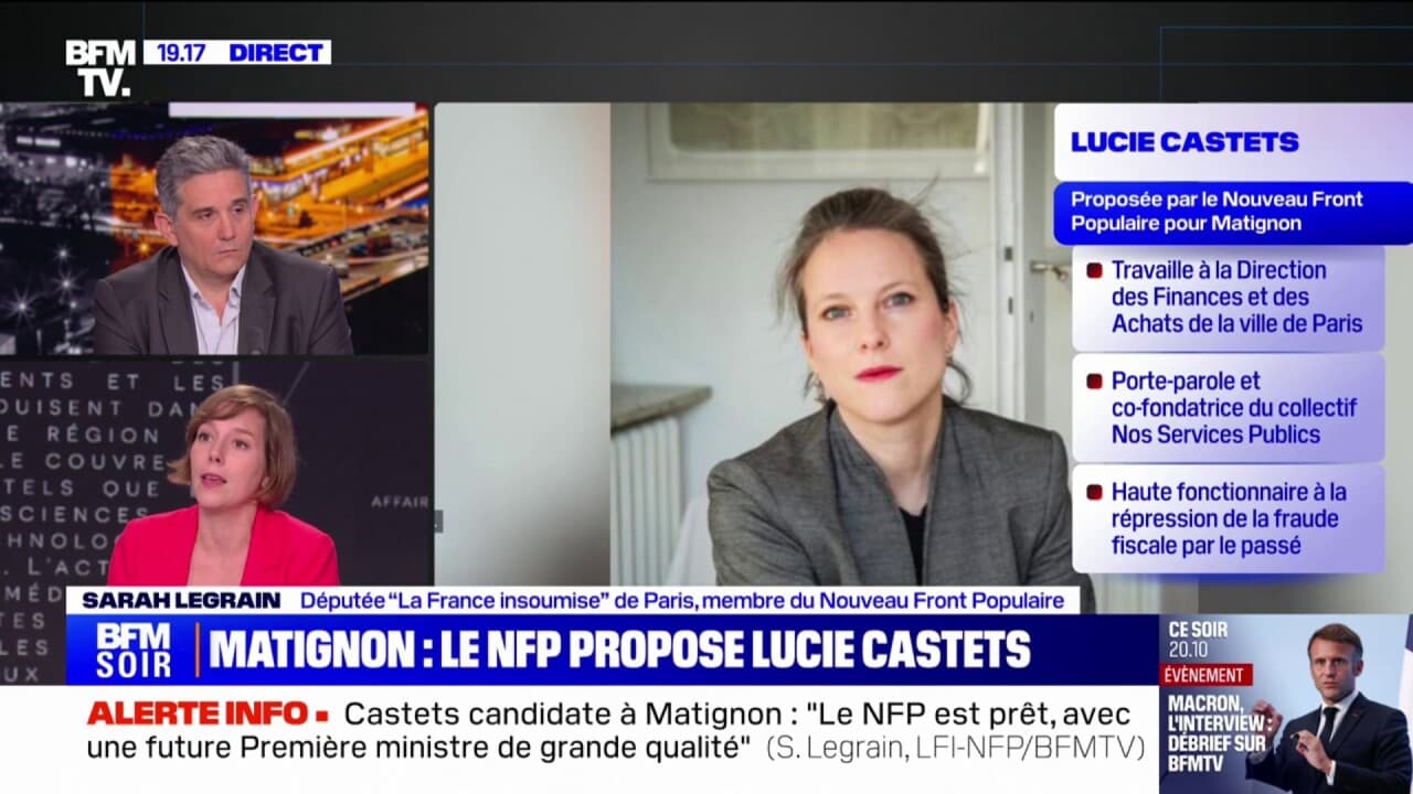 Lucie Castets, candidate du NFP à Matignon: &amp;quot;Elle porte les ...